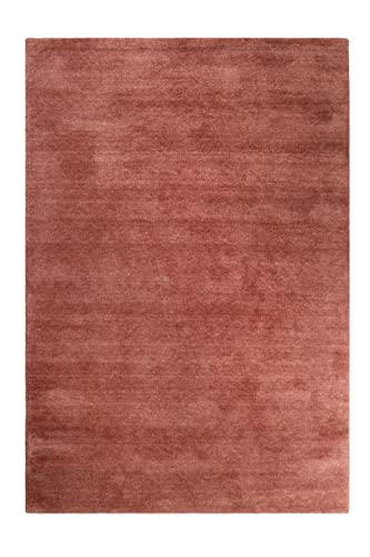 Wecon Home Kuschelig weicher Esprit Hochflor Teppich, bestens geeignet fürs Wohnzimmer, Schlafzimmer und Kinderzimmer LOFT(130 x 190 cm, rot braun) von Wecon Home