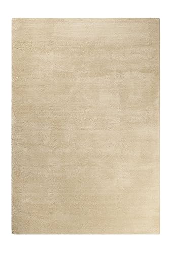 wecon home Kuschelig weicher Esprit Hochflor Teppich, bestens geeignet fürs Wohnzimmer, Schlafzimmer und Kinderzimmer LOFT(160 x 230 cm, beige) von wecon home
