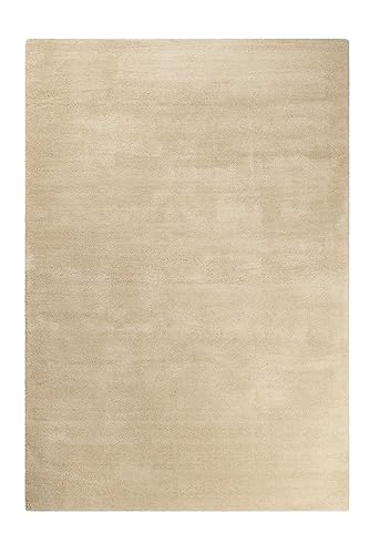 wecon home Kuschelig weicher Esprit Hochflor Teppich, bestens geeignet fürs Wohnzimmer, Schlafzimmer und Kinderzimmer LOFT(80 x 150 cm, beige) von wecon home