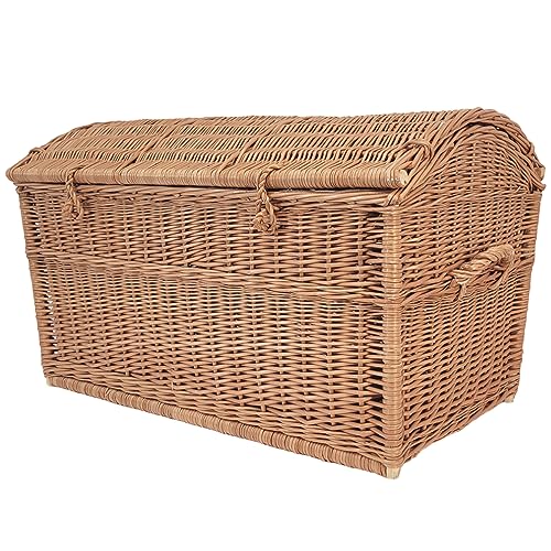 Korb Weidenkorb 80 cm, Korbtruhe XL Pirate form Weidentruhe, Weidenkoffer, KorbTruhe - Aufbewahrung für Decken, Bücher, Alkohol oder andere Gegenstände Korb Weidenkorb 80 cm, Korbtruhe XL Pirate form Weidentruhe, Weidenkoffer, KorbTruhe - Aufbewahrung für Decken, Bücher, Alkohol oder andere Gegenstände von weeco