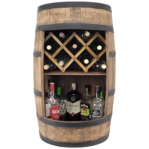 weeco Holzfass mit Weinhalter – Weinregal - Fass Weinregal Holz - Alkohol Schrank - Barschrank 80cm. Deko Regal - Hausbar Theke - Fassmöbel Geschenk. Rustikale Kommode - Hausbar Weinschrank weeco Holzfass mit Weinhalter – Weinregal - Fass Weinregal Holz - Alkohol Schrank - Barschrank 80cm. Deko Regal - Hausbar Theke - Fassmöbel Geschenk. Rustikale Kommode - Hausbar Weinschrank von weeco