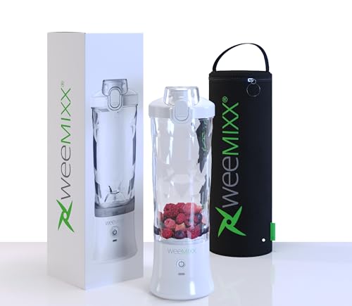 weemixx® tragbarer Smoothie MIXER SET, Mini Mixer mit Thermotasche, mobiler Standmixer to go, Smoothie maker, ohne Kabel, 6-Edelstahl-Klingen, USB, 600ml, mixer smoothie maker weemixx® tragbarer Smoothie MIXER SET, Mini Mixer mit Thermotasche, mobiler Standmixer to go, Smoothie maker, ohne Kabel, 6-Edelstahl-Klingen, USB, 600ml, mixer smoothie maker von weemixx