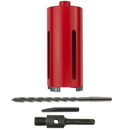 WEFARU SDS Plus Diamant-Trockenbohrkrone LTR Ø 112 mm – Profi-Bohrkrone 180 mm Bohrtiefe, M16 Gewinde, Turbo-Segmente, für Beton, Mauerwerk, Ziegel WEFARU SDS Plus Diamant-Trockenbohrkrone LTR Ø 112 mm – Profi-Bohrkrone 180 mm Bohrtiefe, M16 Gewinde, Turbo-Segmente, für Beton, Mauerwerk, Ziegel von wefaru