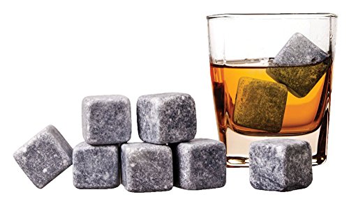 weg-ist-weg.com Wiederverwendbare Eiswürfel/Whisky Steine aus Speckstein, 2,5 x 2,5 cm, Geschmacks- und Geruchsneutral, langanhaltende Kühlwirkung, 9 Stück von weg-ist-weg.com
