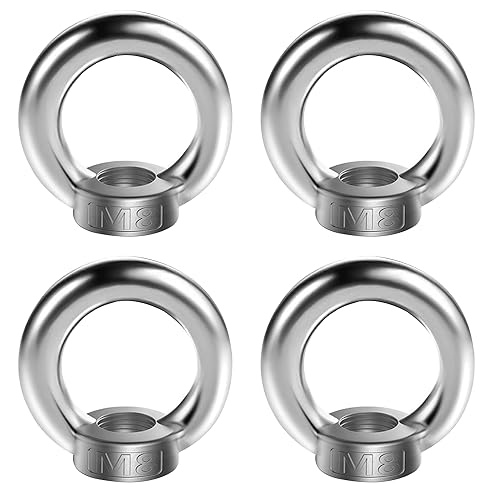 4 Stück Ringmutter M8 Ösenmutter 304 Edelstahl Augenmutter Transportmutter für Hebegeräte Zubehör Seilmontage Hebezubehö 4 Stück Ringmutter M8 Ösenmutter 304 Edelstahl Augenmutter Transportmutter für Hebegeräte Zubehör Seilmontage Hebezubehö von wehers