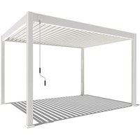 weide Pergola »Deluxe«, LxB: 3 x 4 m, Aluminium, weiß - weiss von weide