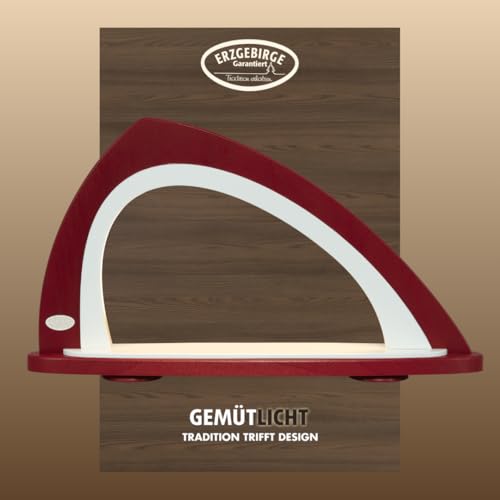 weigla - Leerbogen original Erzgebirge I LED Lichterbogen zum Dekorieren mit LED Beleuchtung I bordeaux-weiß asymmetrischer I Schwibbogen zum Bestücken I Deko innen für Weihnachten und das ganze Jahr weigla - Leerbogen original Erzgebirge I LED Lichterbogen zum Dekorieren mit LED Beleuchtung I bordeaux-weiß asymmetrischer I Schwibbogen zum Bestücken I Deko innen für Weihnachten und das ganze Jahr von weigla