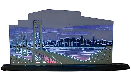 weigla - Schwibbogen original Erzgebirge I Motiv Blick über San Francisco I Dekoleuchte I LED-Lichterbogen I Größe 47 x 22 x 8,2 cm I Inklusive Beleuchtung I Deko innen I aus Holz & Acryl weigla - Schwibbogen original Erzgebirge I Motiv Blick über San Francisco I Dekoleuchte I LED-Lichterbogen I Größe 47 x 22 x 8,2 cm I Inklusive Beleuchtung I Deko innen I aus Holz & Acryl von weigla