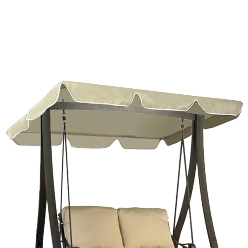 Hollywoodschaukel Dachbezug 195 X 125 cm Wasserdicht | Ersatzdach Gartenschaukel 3 Sitzer | UV 50 Schaukel Dach Ersatz Bezug von WEITING