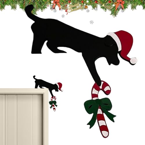 Türrahmen Deko Weihnachten, Weihnachtsdeko Für Türrahmen-Deko Aus Weihnachtstürdekorationen, Weihnachts-Holzschild Tür Eckschild Dekoration Ornament, Wände Türdeko Geschenk von WEITING