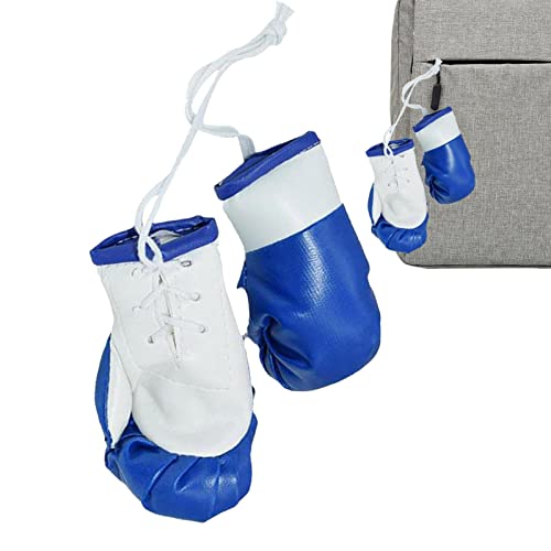 weiting Boxhandschuhe fürs Auto | 2 Stück Boxhandschuhe zum Aufhängen für Autospiegel | Miniatur-Stanzhandschuhe, Weihnachtsschmuck, zum Aufhängen, Dekoration, Souvenir-Display für den Heimgebrauch von weiting