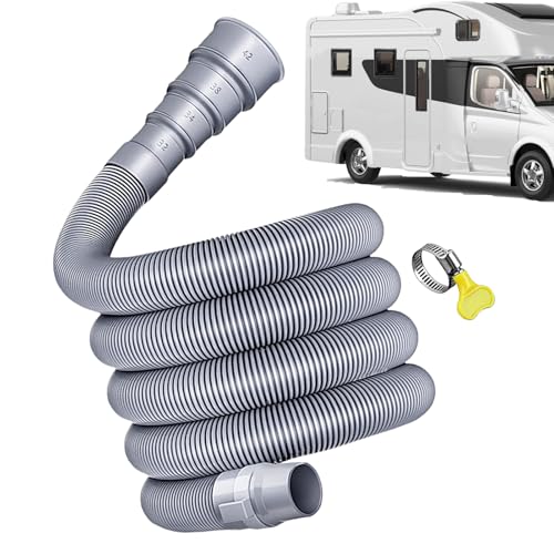 weiting Faltbarer Wohnwagen Abwasserschlauch,Schlauchsystem Mit Verstellbarem Adapter - Erweiterungsset Für Camping Urlaub Reise von weiting