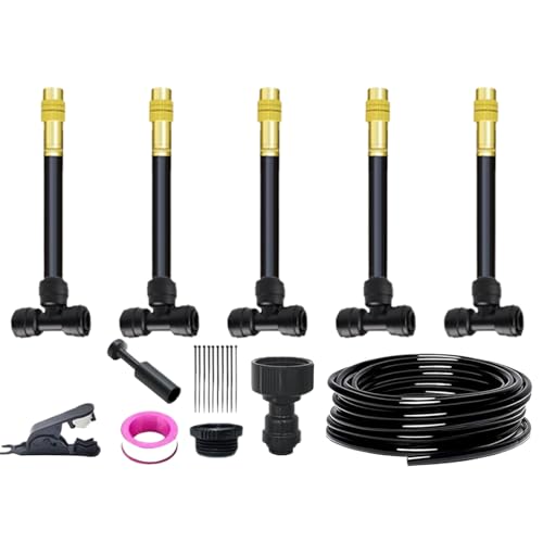 weiting Garten Tropfbewässerungssystem,Gartenbewässerungsset Mit Schlauch | Schnellverbinder-Set Automatische Bewässerung & Sprinkleranlage Für Rasen Terrasse Gewächshaus von weiting