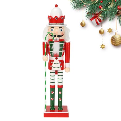 WEITING Weihnachts Nussknacker Soldat Aus, 50cm Nussknacker Statue Weihnachtsschmuck,große Weihnachtsnussknacker Ornamente, Nussknackerfiguren Für Garten, Bücherregal von WEITING