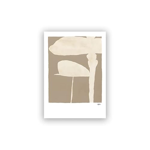 Beige Poster Abstrakte Geometrische Frau Linie Wand Kunstdruck Nordische Leinwand Malerei Modernes Bild for Wohnzimmer Dekor als Geschenk (Color : Z756 4, Size : 50x70cm no frame) von weiwie