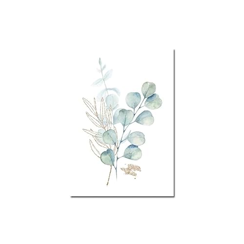 Eukalyptus-Pflanzen-Kunstdrucke auf Leinwand, Poster, botanische dekorative Gemälde, Naturbilder for Wohnzimmer, Wanddekoration, Geschenk (Color : 2, Size : 21x30 cm no frame) von weiwie