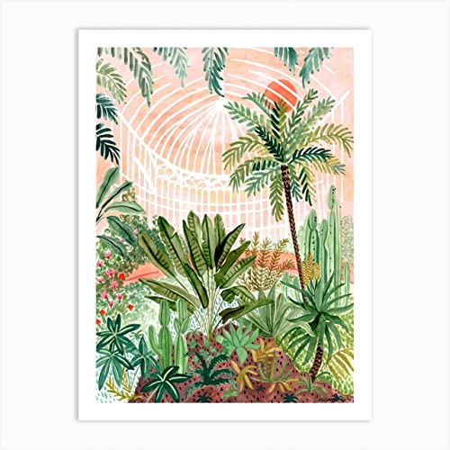 Jungle Leopard Nordic Posters And Prints Tropical Plant Leaf Vintage Woman Wall Art Canvas Painting Decor Pictures Bedroom (Color : 4, Size : 30X40 cm No Framed) von weiwie