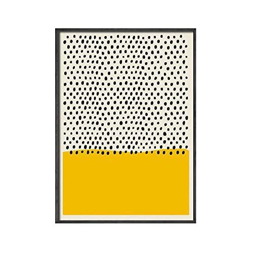 Polka Punkte Muster Drucke Neutral Wandkunst Bild moderne minimalistische geometrische Poster -Leinwand Malerei Schlafzimmer Wohnzimmer Dekor Dekor (Color : A, Size : 30x40cm No Frame) von weiwie