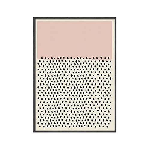 Polka Punkte Muster Drucke Neutral Wandkunst Bild moderne minimalistische geometrische Poster -Leinwand Malerei Schlafzimmer Wohnzimmer Dekor Dekor (Color : B, Size : 40x50cm No Frame) von weiwie