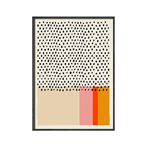 Polka Punkte Muster Drucke Neutral Wandkunst Bild moderne minimalistische geometrische Poster -Leinwand Malerei Schlafzimmer Wohnzimmer Dekor Dekor (Color : D, Size : 50x70cm No Frame) von weiwie