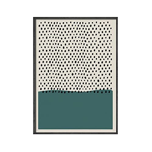Polka Punkte Muster Drucke Neutral Wandkunst Bild moderne minimalistische geometrische Poster -Leinwand Malerei Schlafzimmer Wohnzimmer Dekor Dekor (Color : E, Size : 40x50cm No Frame) von weiwie