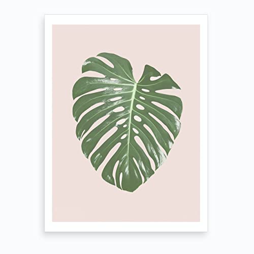 Urlaub Pink Surf Van Kunstdruck Palm Monstera Blatt Poster Leinwand Malerei Nordische Wand Dekorative Bilder Innenraum Dekor (Color : 8, Size : 50x70cm No Frame) von weiwie