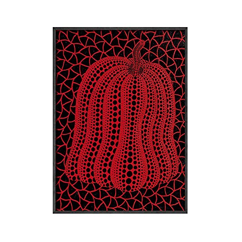 Yayoi Kusama Artwork Ausstellung Poster und Drucke Pilz Wandkunst Bilder Museum Leinwand Gemälde for Wohnzimmer Wohnheimdekoration (Color : A, Size : 30x40CM No Frame) von weiwie