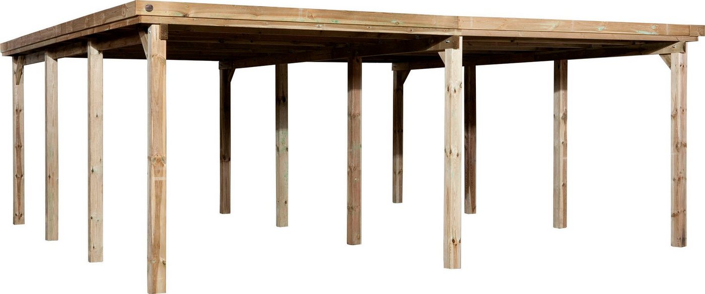 weka Doppelcarport 618 Gr.2, BxT: 603x612 cm, 215 cm Einfahrtshöhe von weka