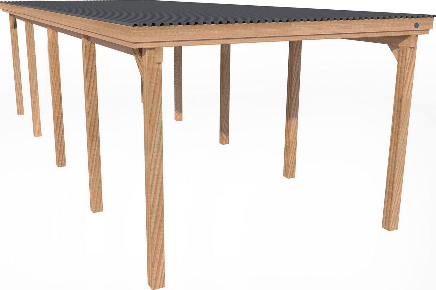 weka Einzelcarport 617 Gr.3, BxT: 322x802 cm, 215 cm Einfahrtshöhe von weka