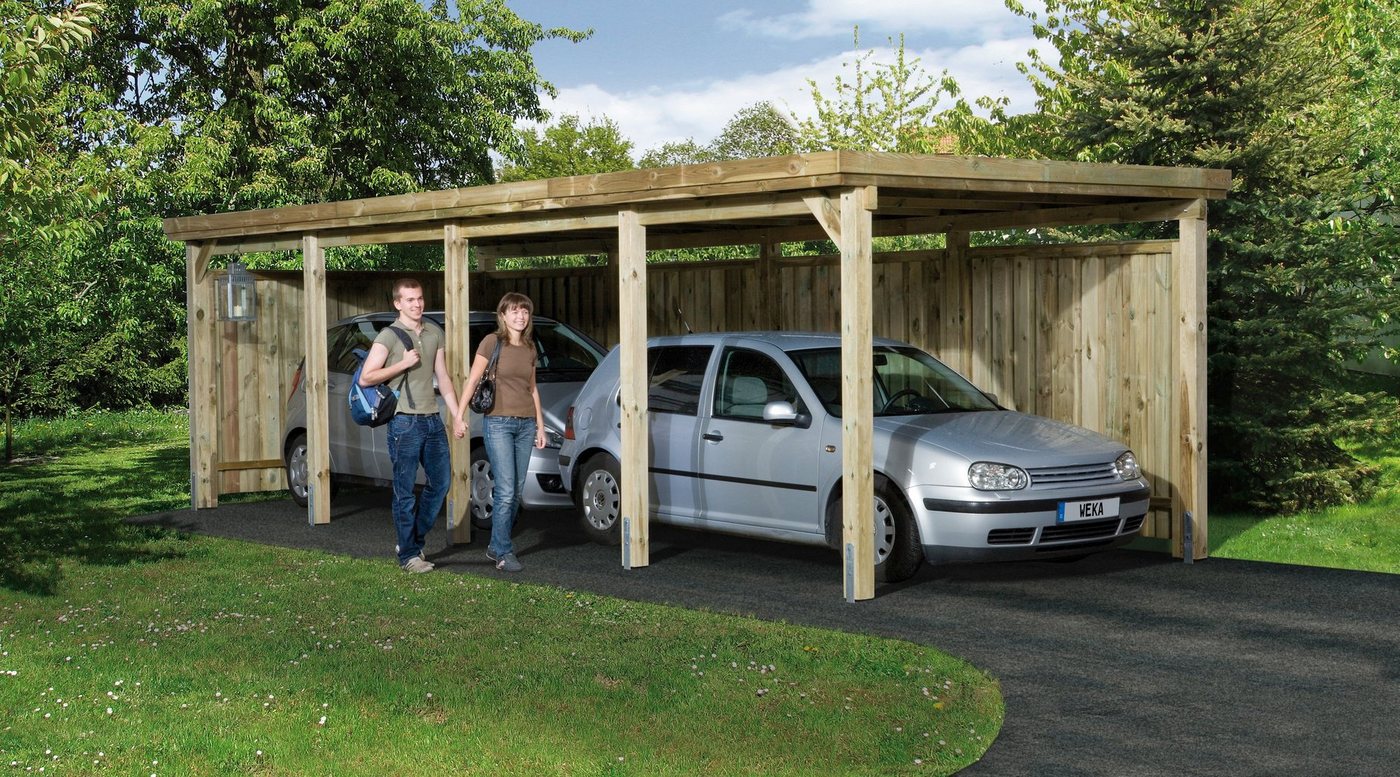 weka Einzelcarport Gr. 3, BxT: 322x802 cm, 215 cm Einfahrtshöhe von weka