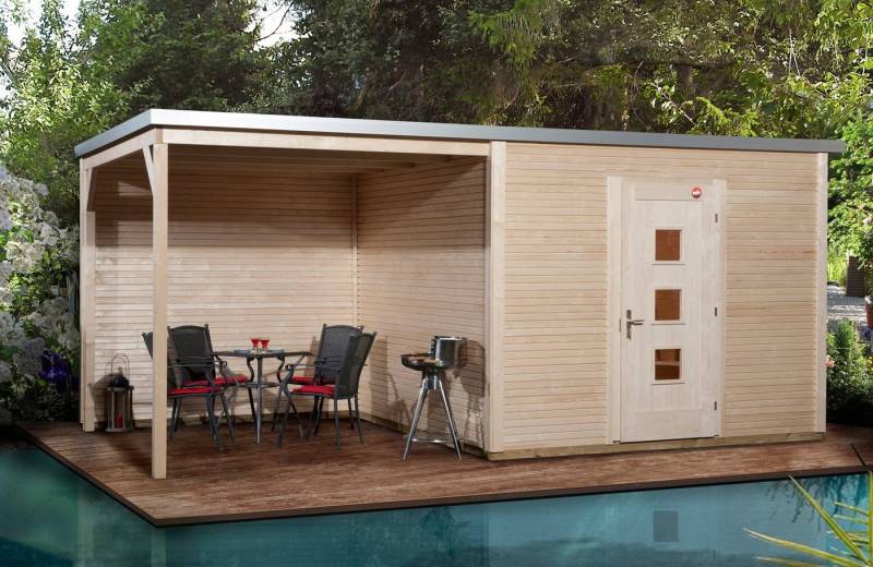 weka Gartenhaus wekaLine 413A Gr.2, BxT: 560x260 cm, (Set) von weka