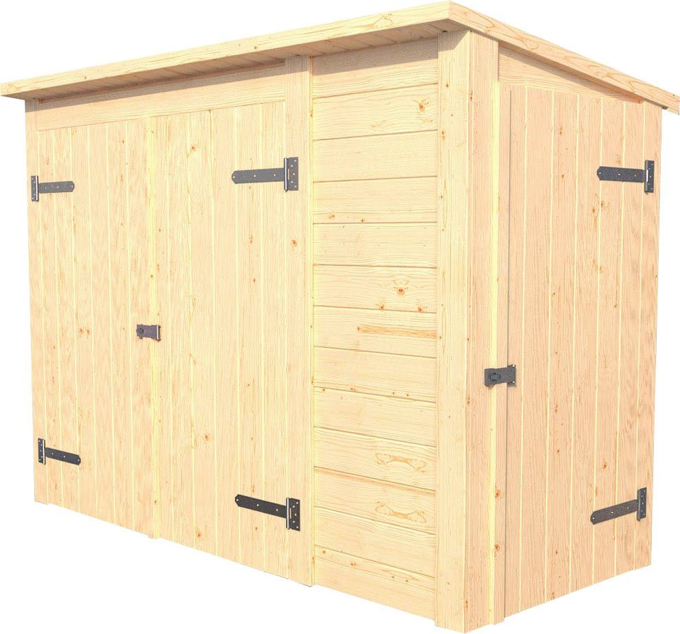 weka Gerätehaus Multibox mit Regalsystem, BxT: 215x95 cm von weka