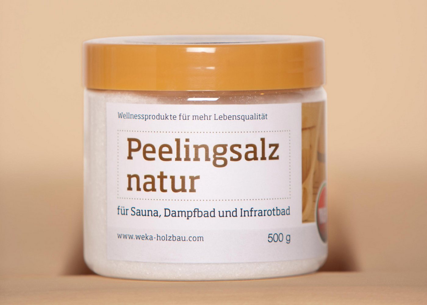 weka Sauna-Aufgussset Peelingsalz natur 500g von weka