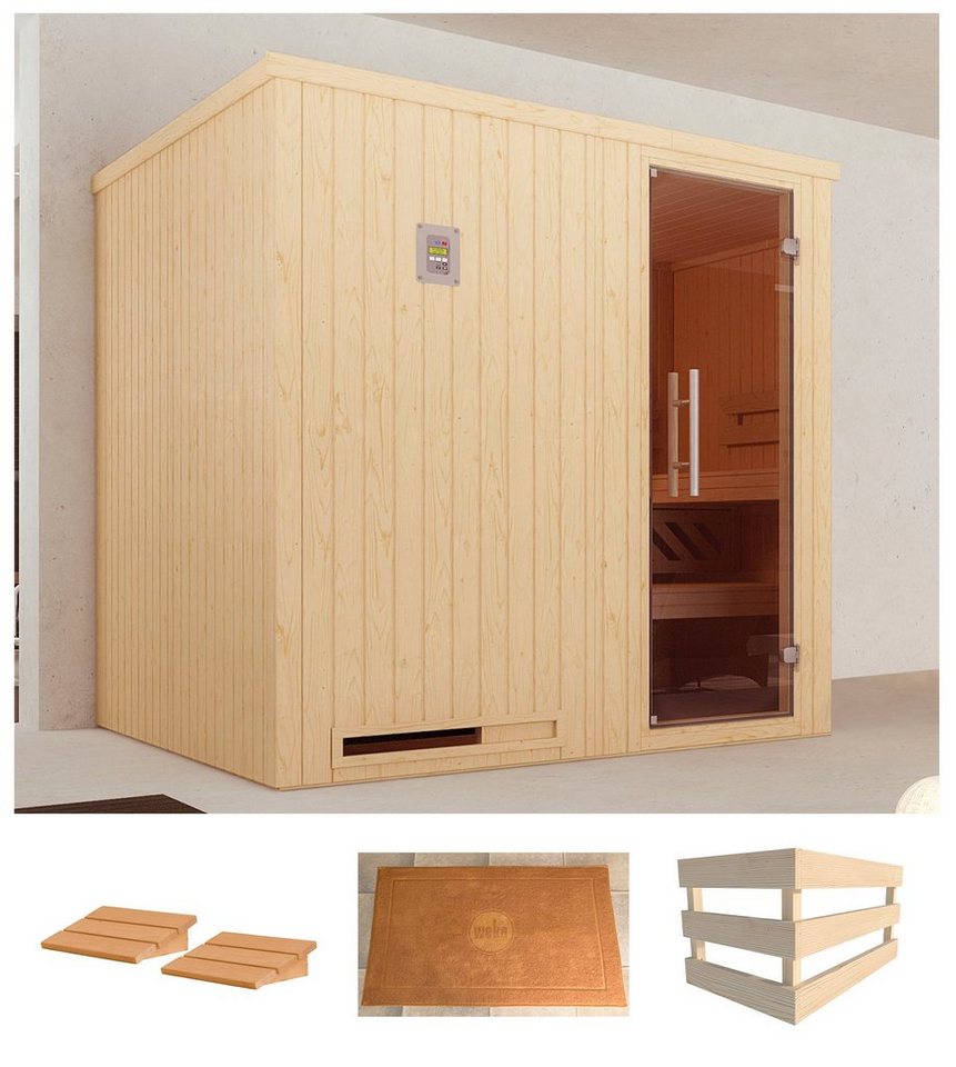 weka Sauna Halmstad 2, BxTxH: 194 x 177 x 199 cm, 68 mm, ohne Ofen von weka