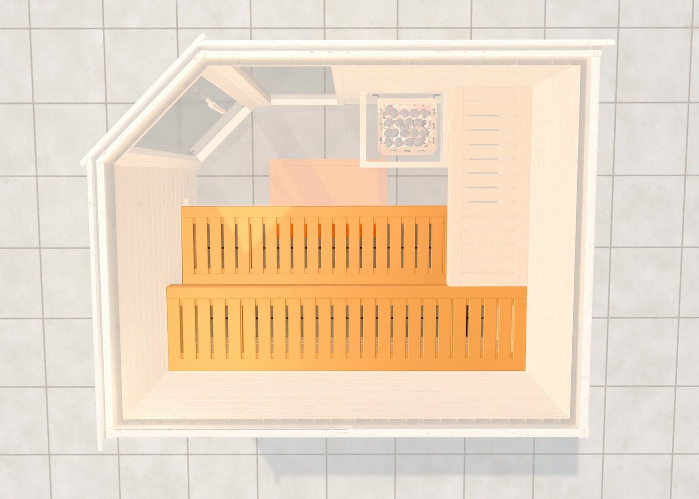 weka Saunabank 2, BxT: 57x230 cm weka Saunabank 2, BxT: 57x230 cm von weka