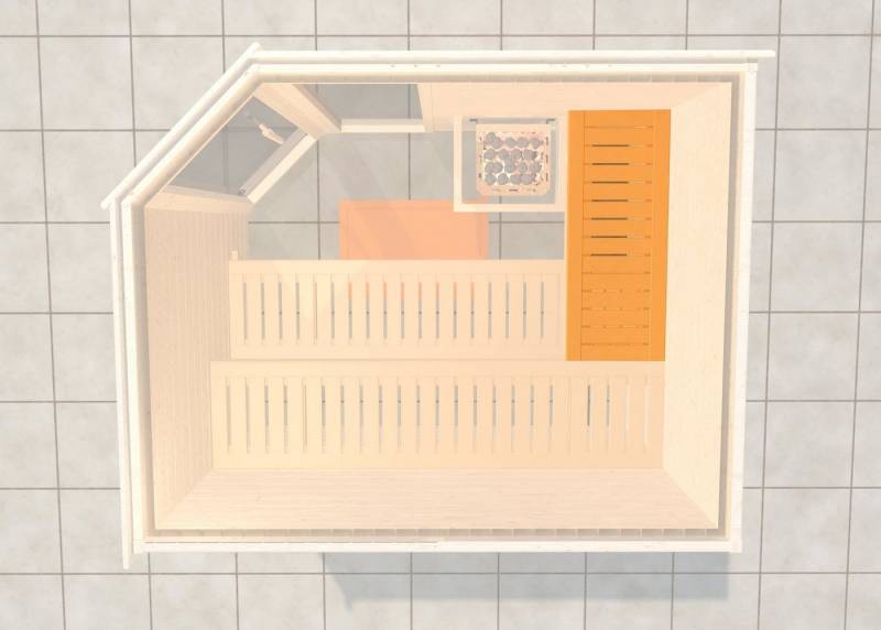 weka Saunabank Querliege 2, BxT: 52x111 cm von weka