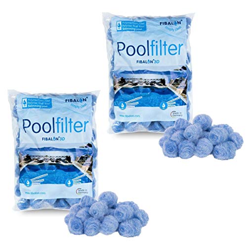 2 x FIBALON 3D - Hochinnovatives + hochwirksamstes Filtermaterial für Pool Sandfilteranlagen im 350g Beutel von well2wellness