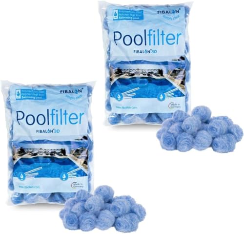 2 x FIBALON POOL - Hochwirksames Filtermaterial für Pool Sandfilteranlagen im 350g Beutel von well2wellness