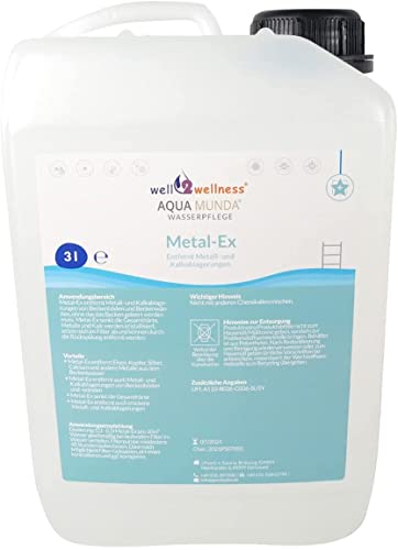 Aqua Munda Wasserpflege Premium Pool Metal- Ex 3l von well2wellness