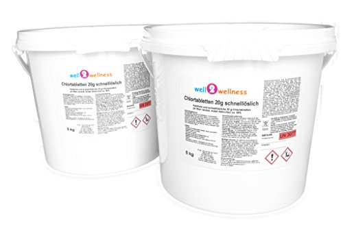 Chlortabletten 20g schnelllöslich, 10 kg (2 x 5,0 kg) von well2wellness