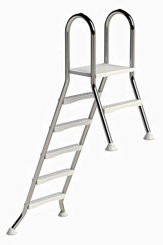 IDEAL Edelstahl Hochbeckenleiter 5+1 Stufen (1,50m/0,4m) V2A by well2wellness® von well2wellness
