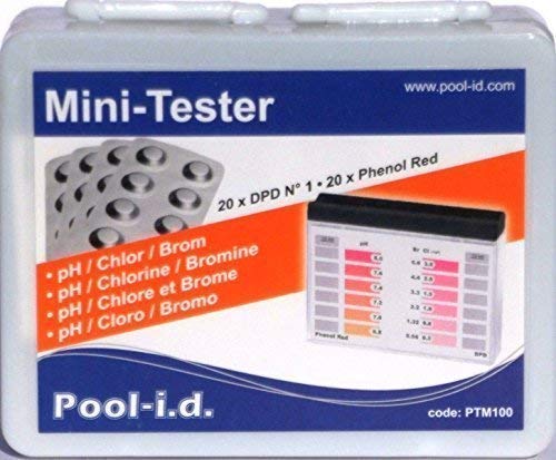 Pooltester Mini-Tester für Chlor + pH mit je 20 Messtabletten von well2wellness