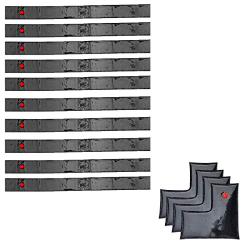 well2wellness® 10 x Pool Befestigungsschlauch + 4 x Pool Beschwerungssack Winkel - Wassersack zur Beschwerung von Winterabdeckplanen von well2wellness