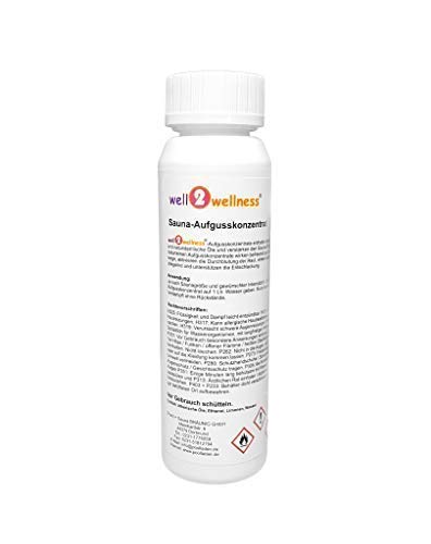 well2wellness® 125 ml Saunaaufguss Konzentrate - über 180 Saunadüfte zur freien Wahl (7-Kräuter-Garten) von well2wellness