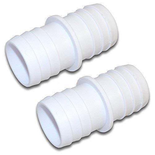 well2wellness 2 x Pool Schlauchverbinder gerippt 38-38mm / Schlauchadapter 38-38 mm von well2wellness