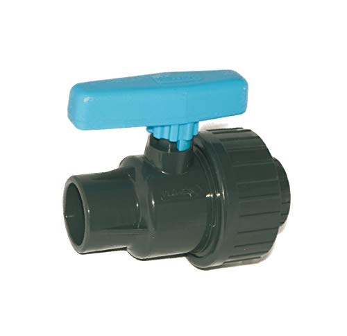 well2wellness® PVC-Kugelhahn als Uniblock mit 2 x Klebemuffe 40mm (200005-3) von well2wellness