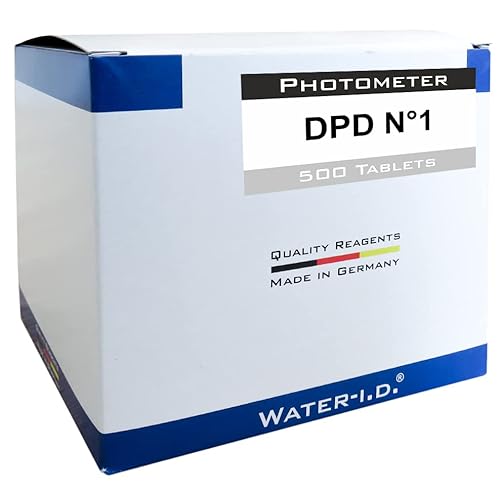 well2wellness® Pool Testtabletten/Messtabletten DPD No. 1 (freies Chlor) für Photometer/Comparator - 500er Pack von well2wellness