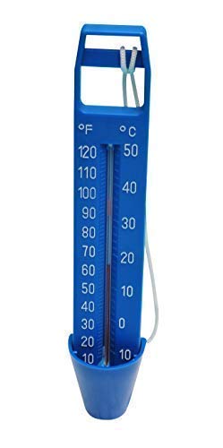 well2wellness® Poolthermometer Schwimmbad Thermometer Blau 16cm von well2wellness