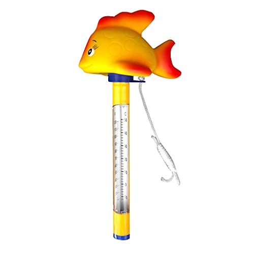 well2wellness® Poolthermometer Schwimmbad Thermometer "Goldfisch" von well2wellness