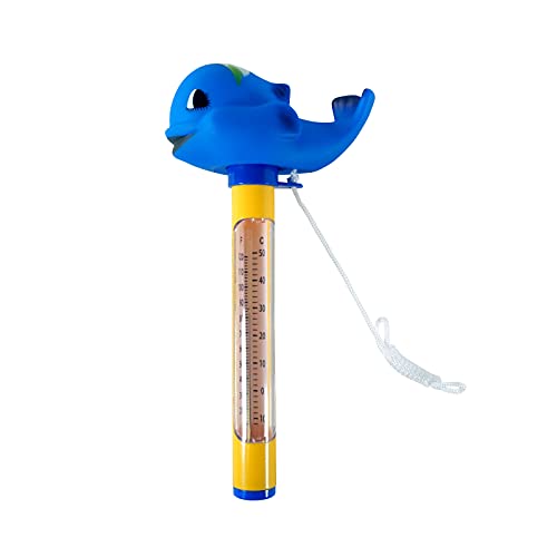 well2wellness® Poolthermometer Schwimmbad Thermometer Walfisch von well2wellness